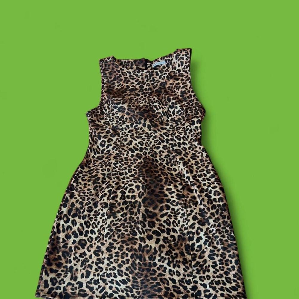 Bershka leopard print dress size